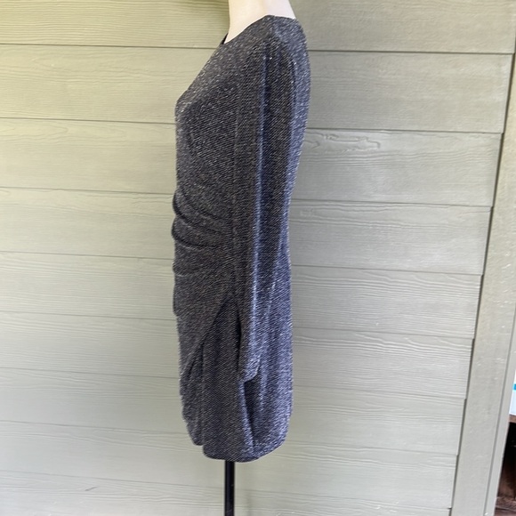 Lauren Ralph Lauren Sparkly Metallic Stretchy Ruched Dress - Picture 5 of 10